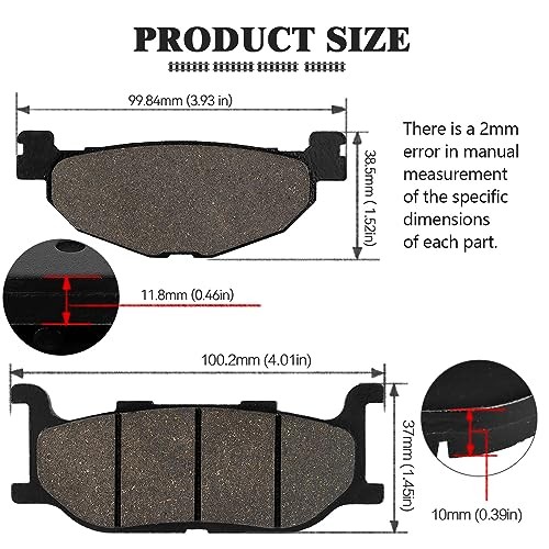 Front and Rear Brake Pads for Yamaha Majesty 400 YP400 YP 400 2005 2006 2007
