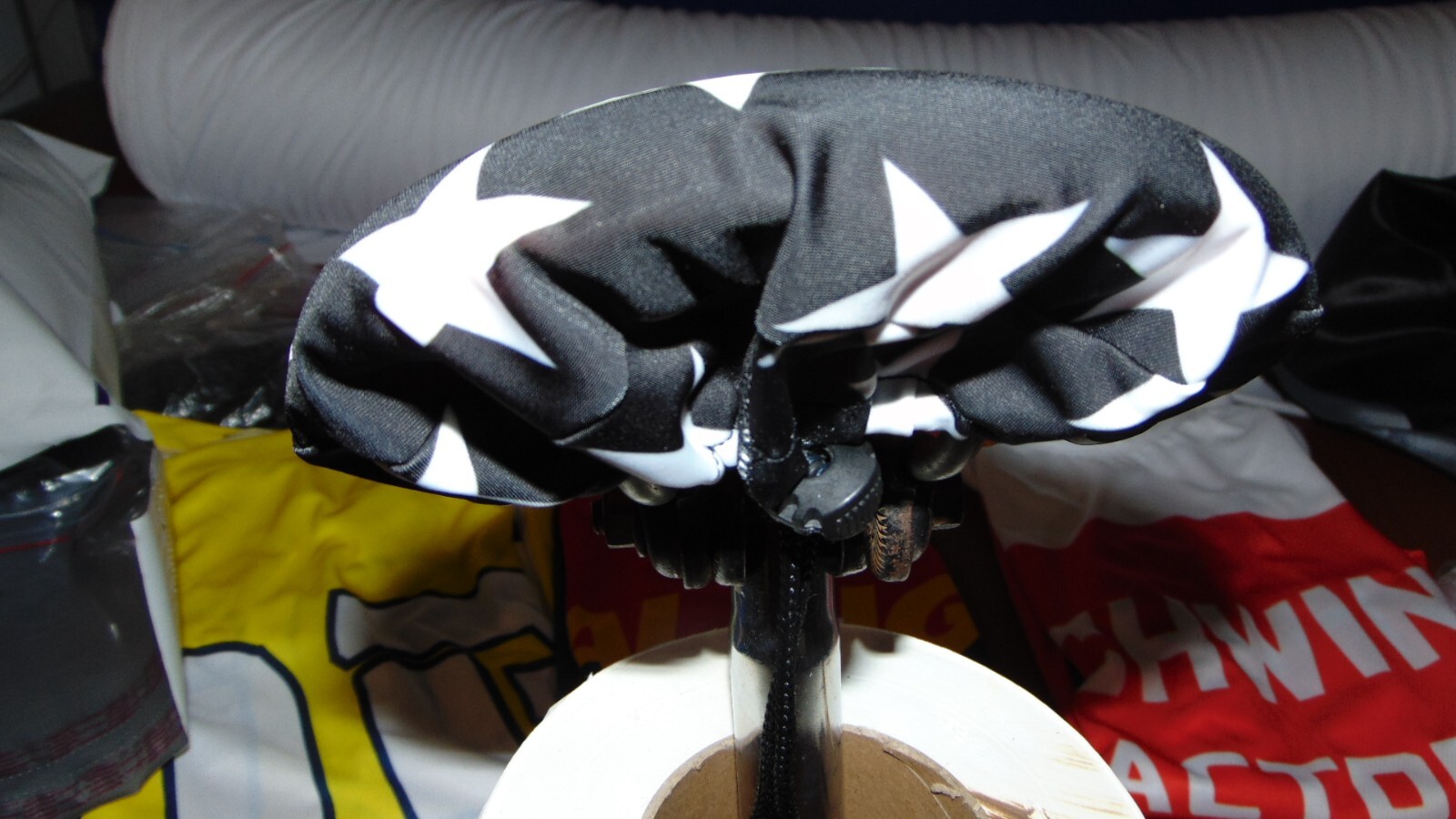 BMX Bicycle Seat Cover Vintage Trick Star Bike Saddle Cover Old School Black