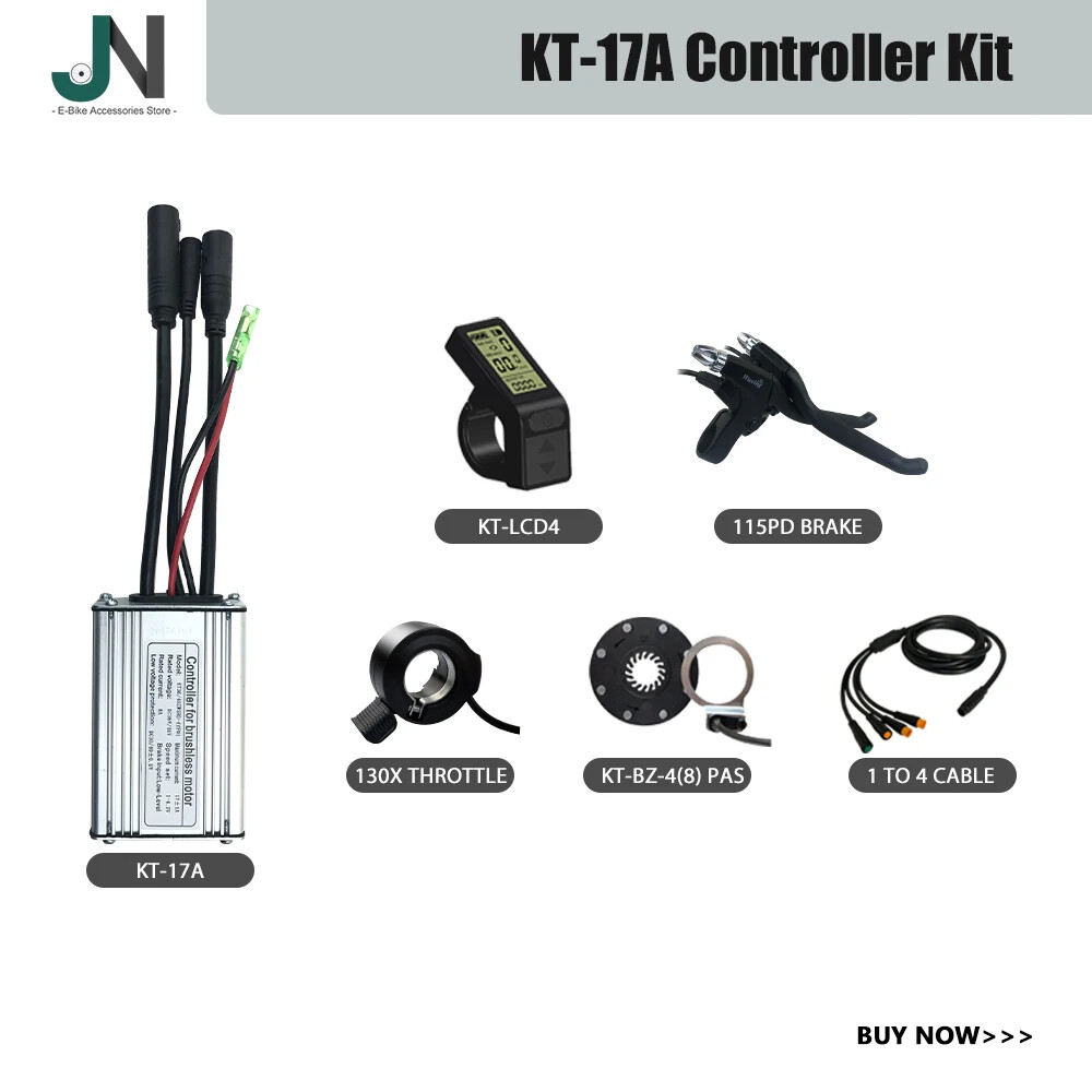 Ebike KT Controller Waterproof 36/48V with LCD Display Throttle Brake PAS Sensor