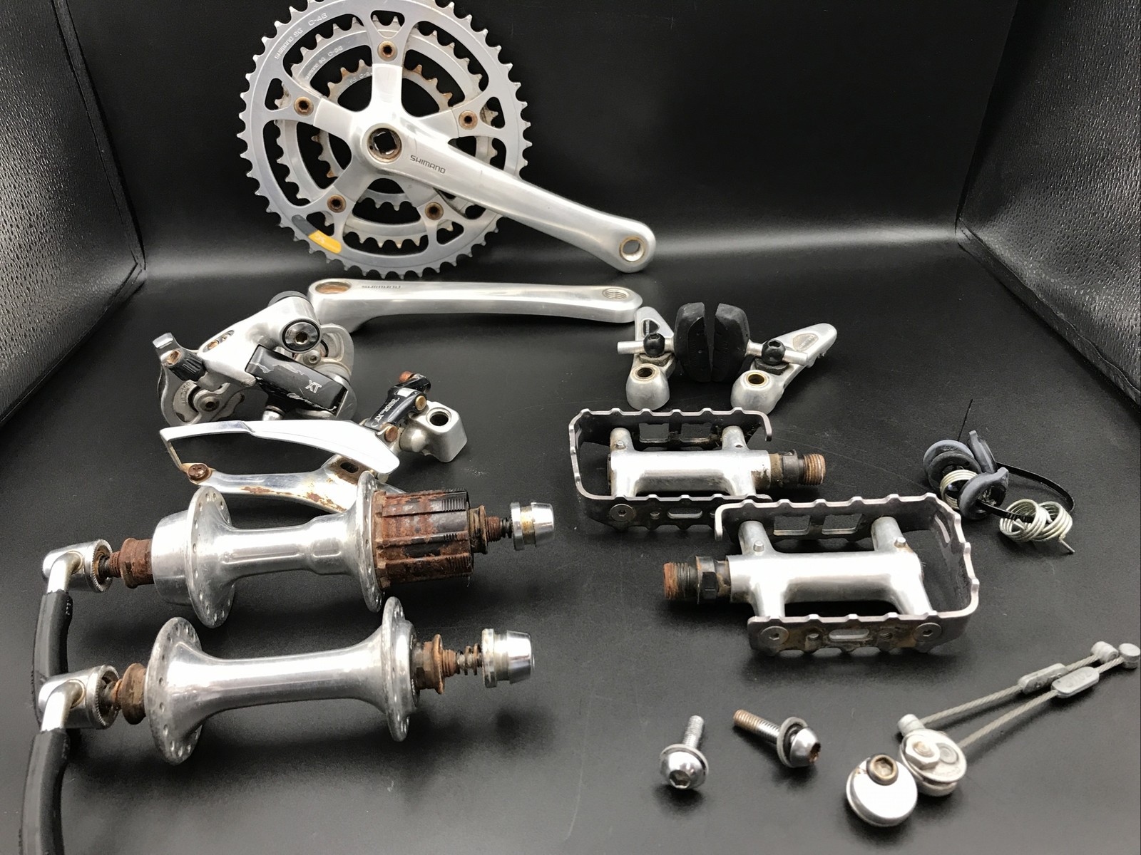 Vintage Shimano Deore XT M730 735 Partial Groupset