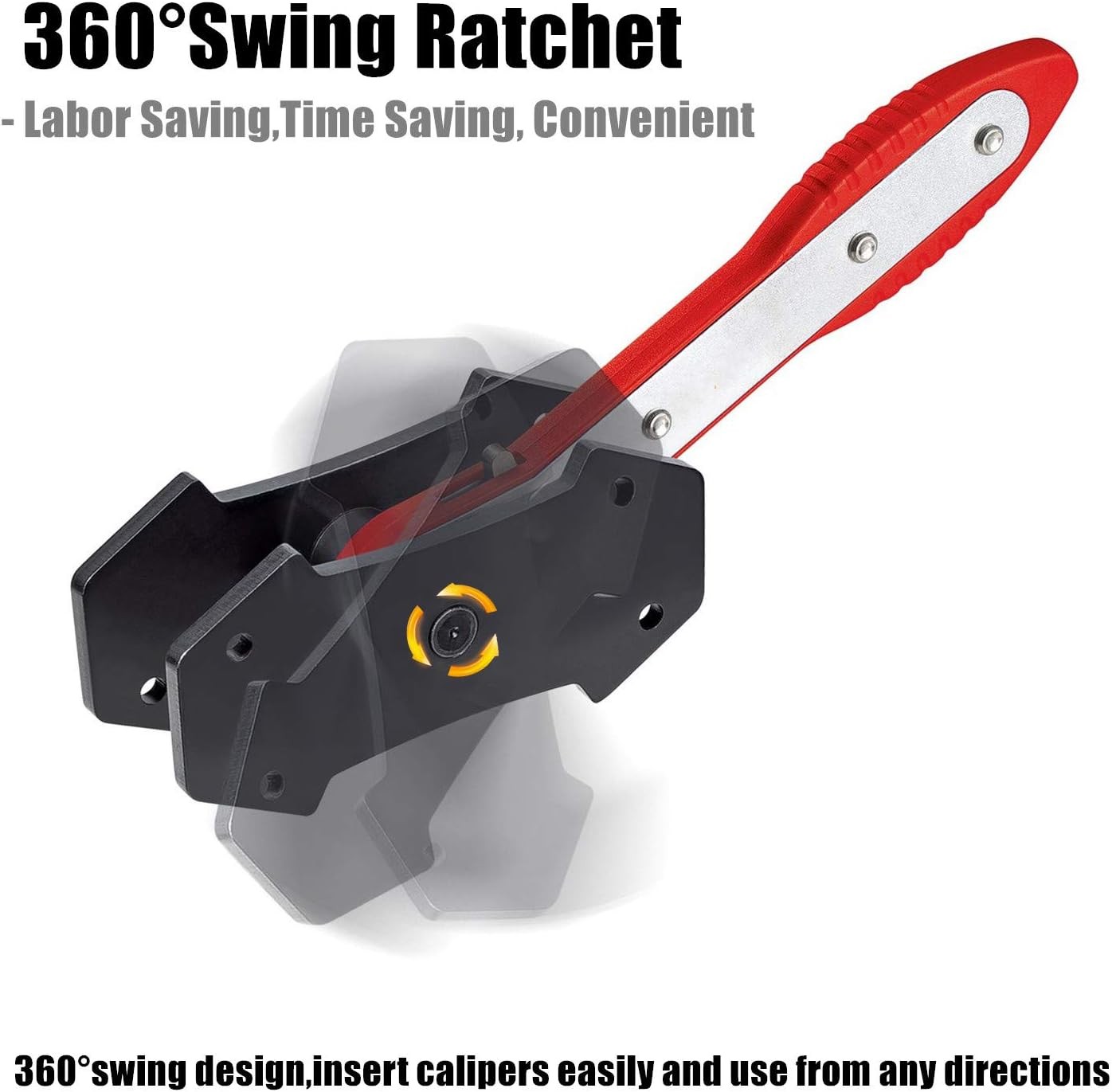Brake Caliper Press Tools, 360 Degree Automotive Swing Ratchet Expander Wrench