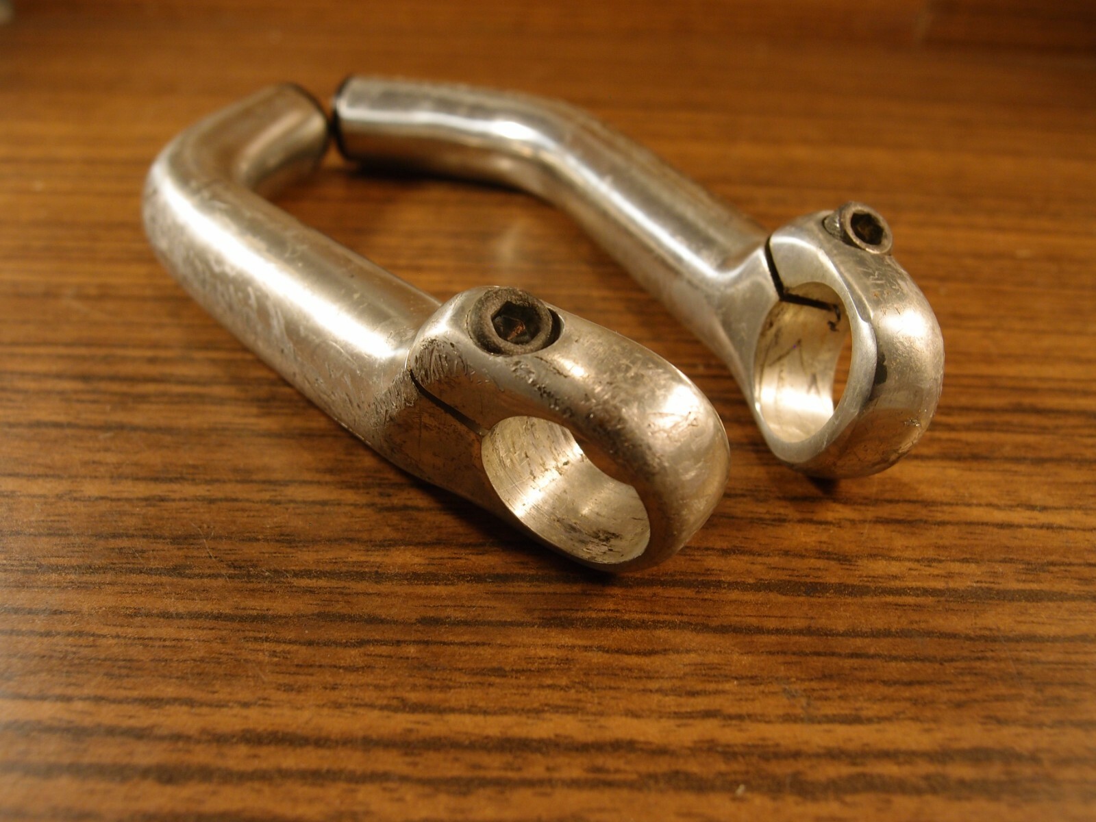 1990’s MTB silver bar ends Marin & plugs Marin 22.2 mm