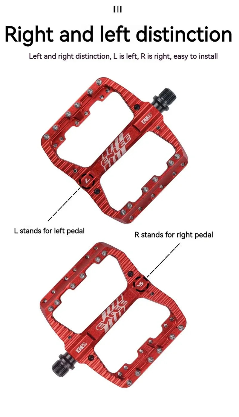 MTB Road Bike Platform Pedals DU Sealed Bearing Anti-slip Pedal Accessories