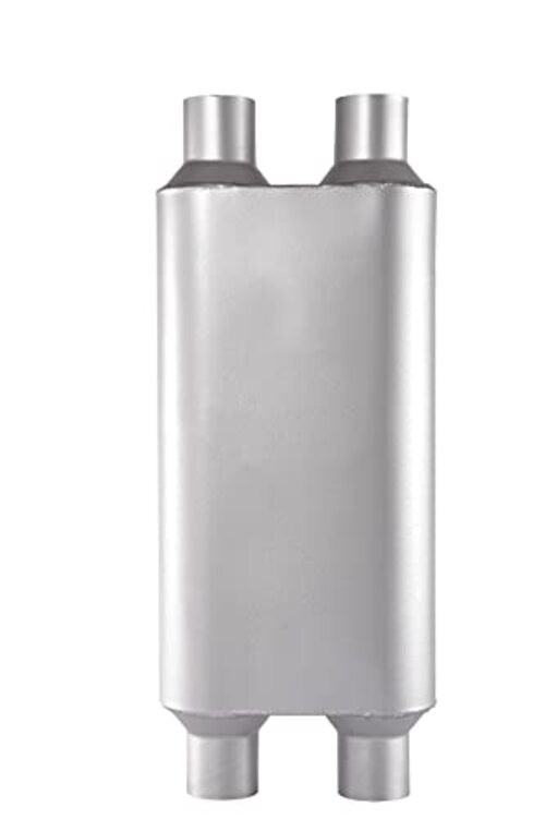 Universal 80Series Mufflers 2.5 Inch Dul Inlet (ID) 2.5 Inch Dul 2.5″ Silver
