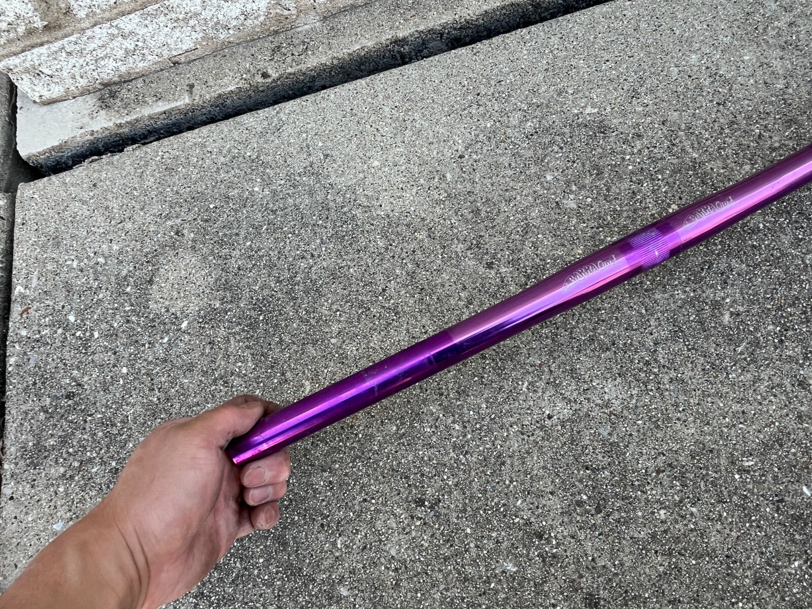 Vintage Barracuda Handlebar 25.4 Mountain Flat Bar 90s 560 mm CUDA Purple