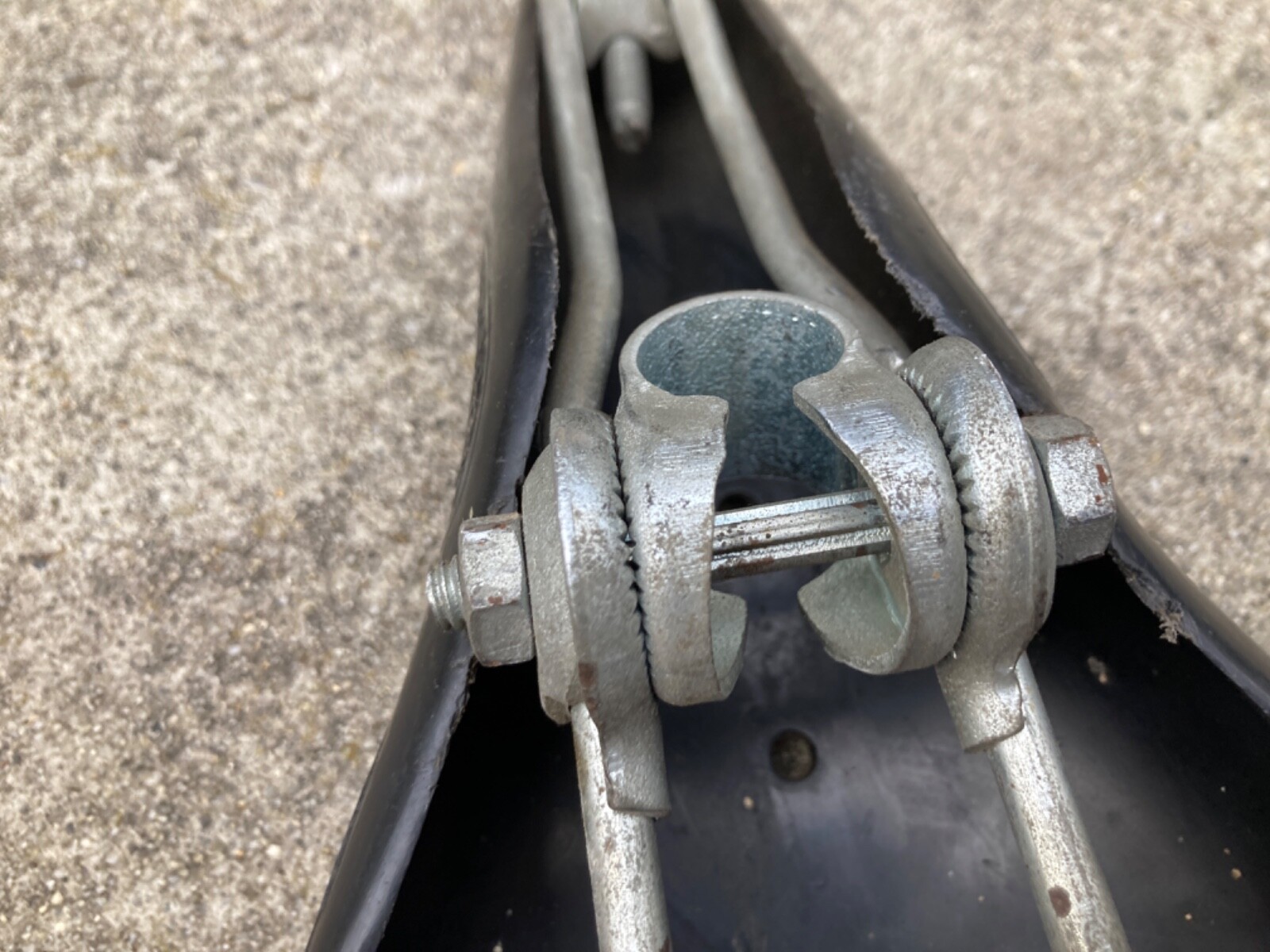 Freccia D’oro Black Road Eroica Plastic Racing Saddle Vintage 70’s Steel