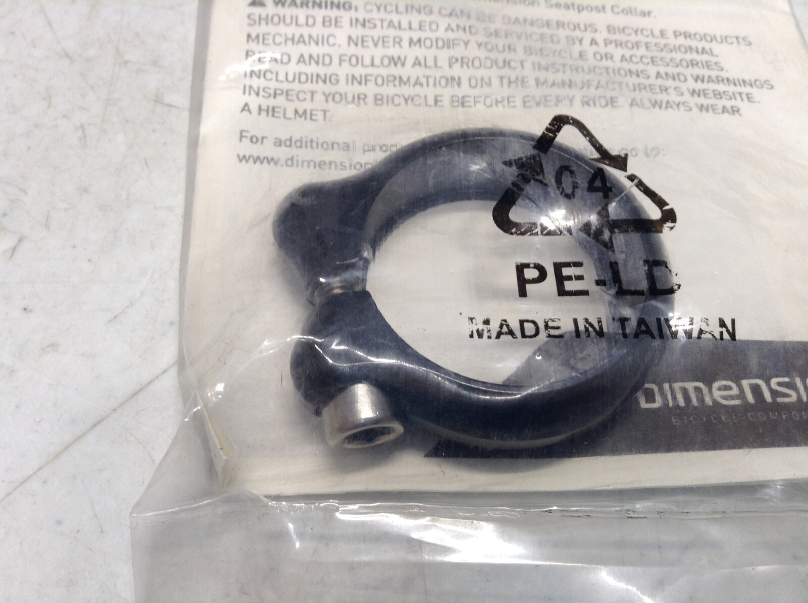 Dimension TPI26-4/ST0923 Seatpost Clamp 35.0mm Black-BRAND NEW