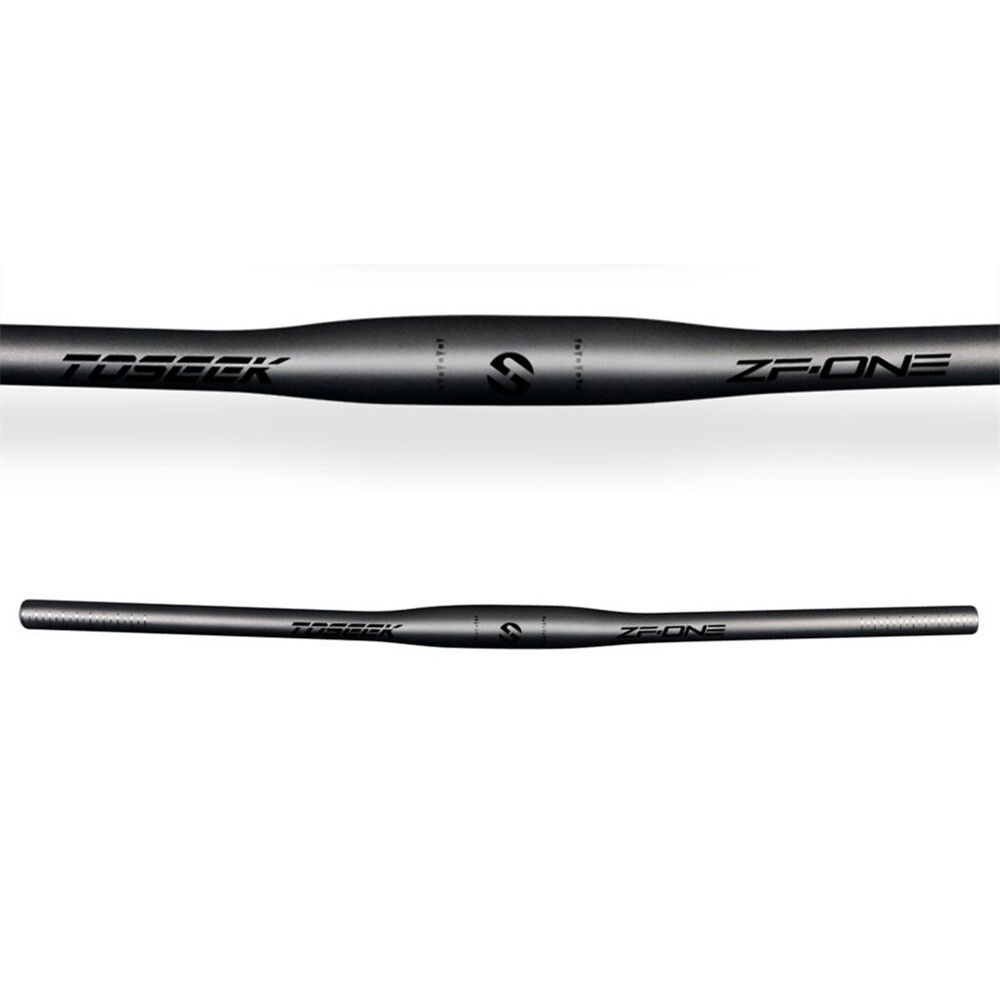 TOSEEK Carbon Bicycle Handlebar Mountain Bike Flat Bar Rise Bar 31.8*600-760mm