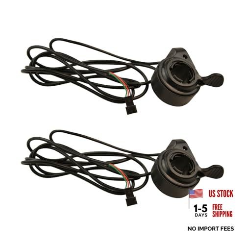 Flylin 2Pcs Thumb Throttle Speed Control, 22mm 7/8inch Universal E-Bike Thumb