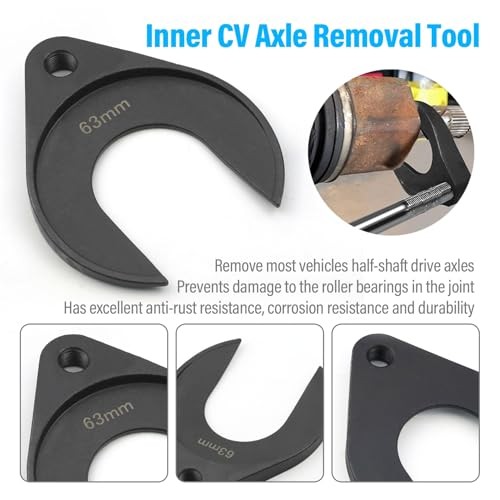 63mm Inner CV Axle Puller Removal Tool with Nut, Front Wheel Drive Axle 63cm