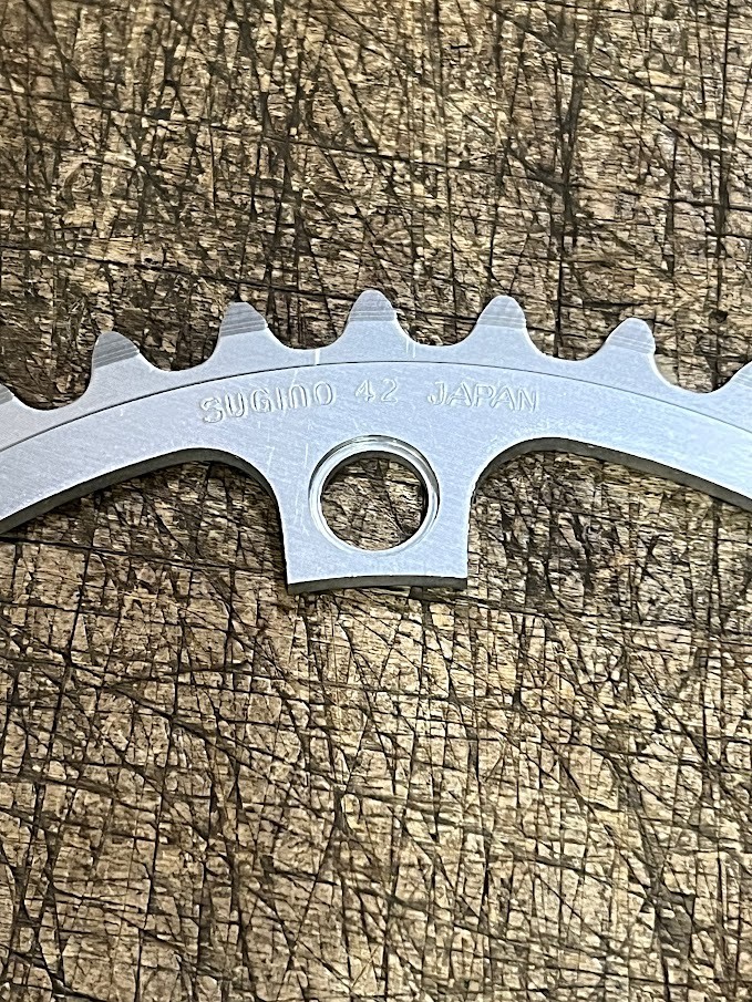 Sugino 42t Chainring – 130BCD – For 7/8/9 Speed – BRAND NEW – Japan – 42 Tooth