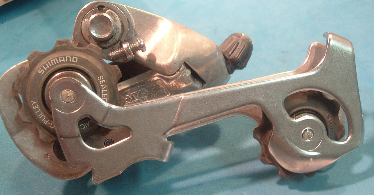 Shimano Deore XT RD-M735 Rear MTB Derailleur -3×7/8-Speed- SGS- VGC++