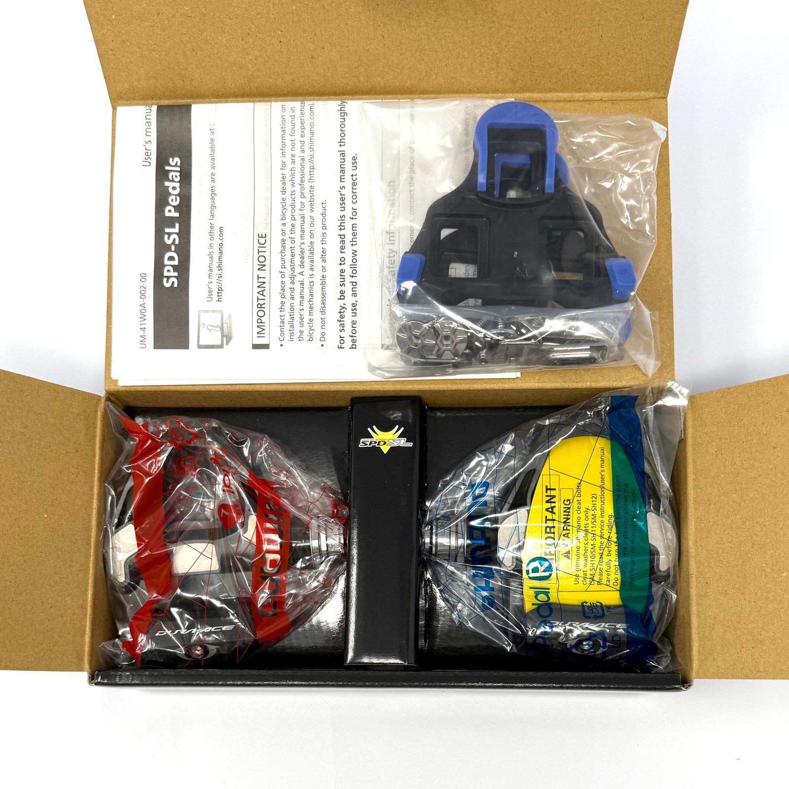 Shimano Dura-Ace PD-R9100E1 SPD-SL Carbon Road Bike Pedals +4mm Axle IPDR9100E1