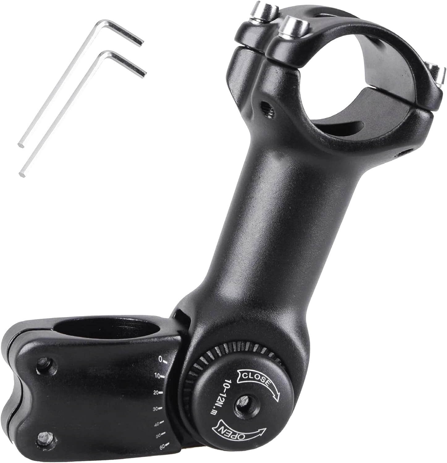 LUNJE 31.8mm Adjustable Bike Stem 90/100/110mm Aluminum Alloy MTB Road Bike Hand
