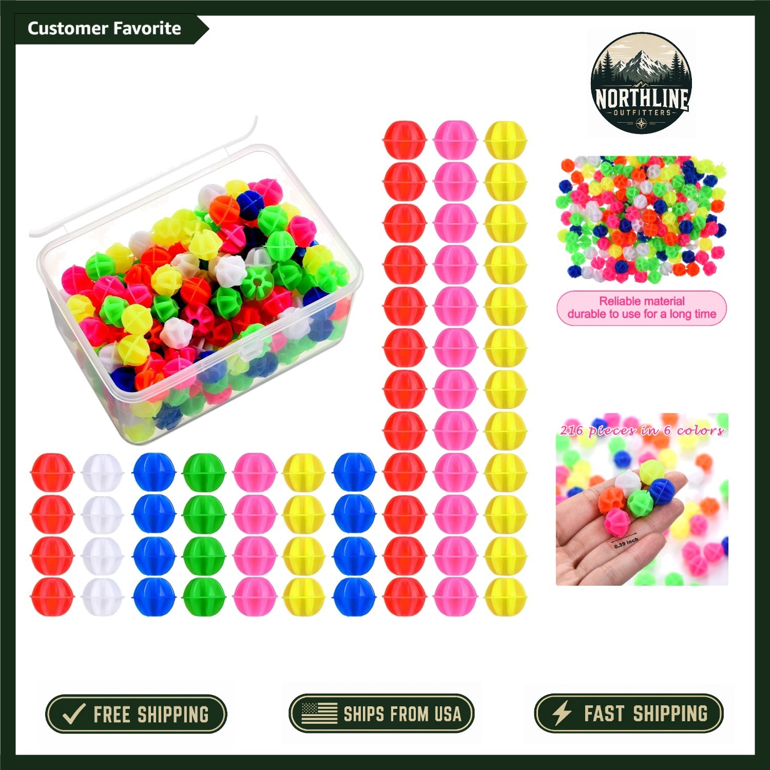 Durable Assorted Bicycle Spoke Beads with Storage Box – Fun and Easy Decoration