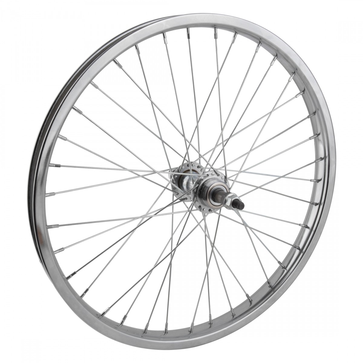 Premium 20in Juvenile Steel Bicycle Wheel Bundle | Front & Rear Tube-Only, 36H,