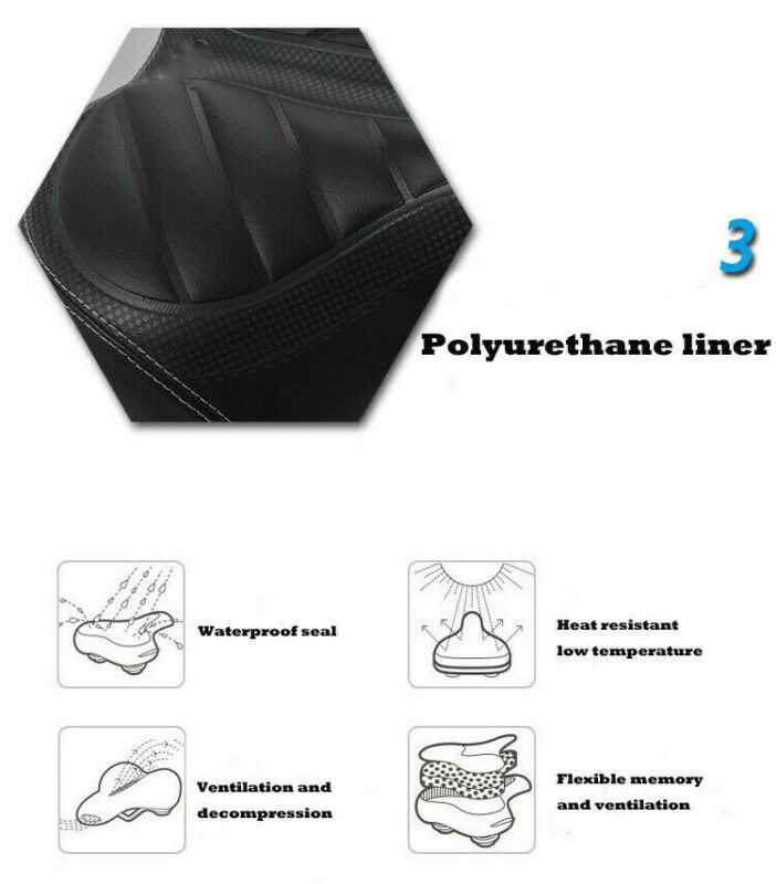 Comfort Wide Bike Seat Big Bum Cushion Soft Pad Mountain Road Bicycle Gel Saddle