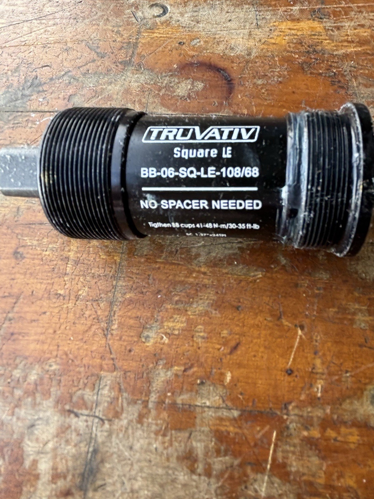 TruVativ Square Taper Bottom Bracket LE English Thread 68 x 108 JIS