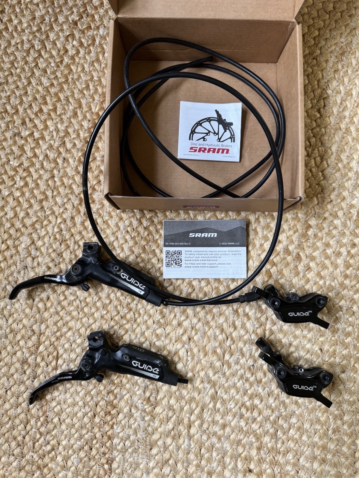 SRAM Guide RE 4-Piston Hydraulic Disc Brake Set Used Commencal Meta SX Takeoff