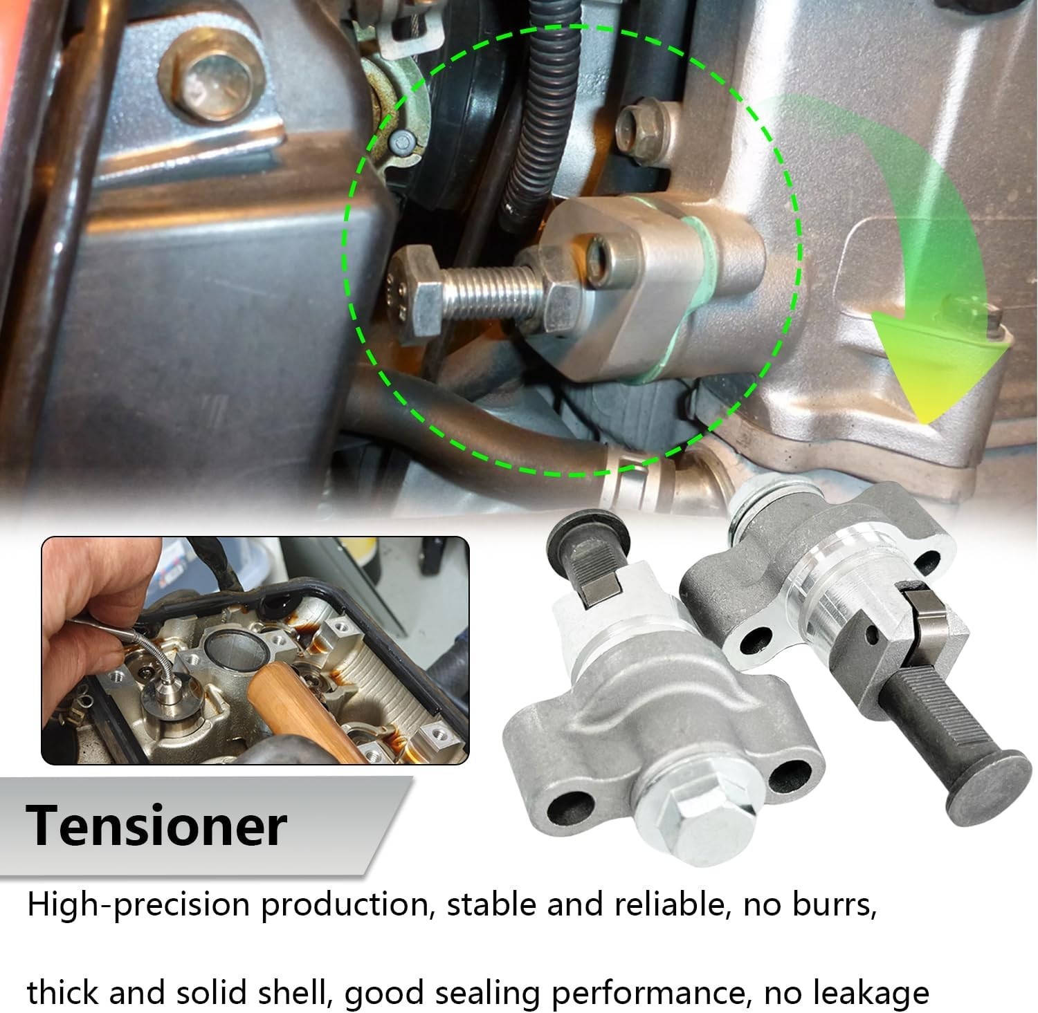 Tensioner & Timing Chain Guides & Oil Pump Compatible with KFX700…