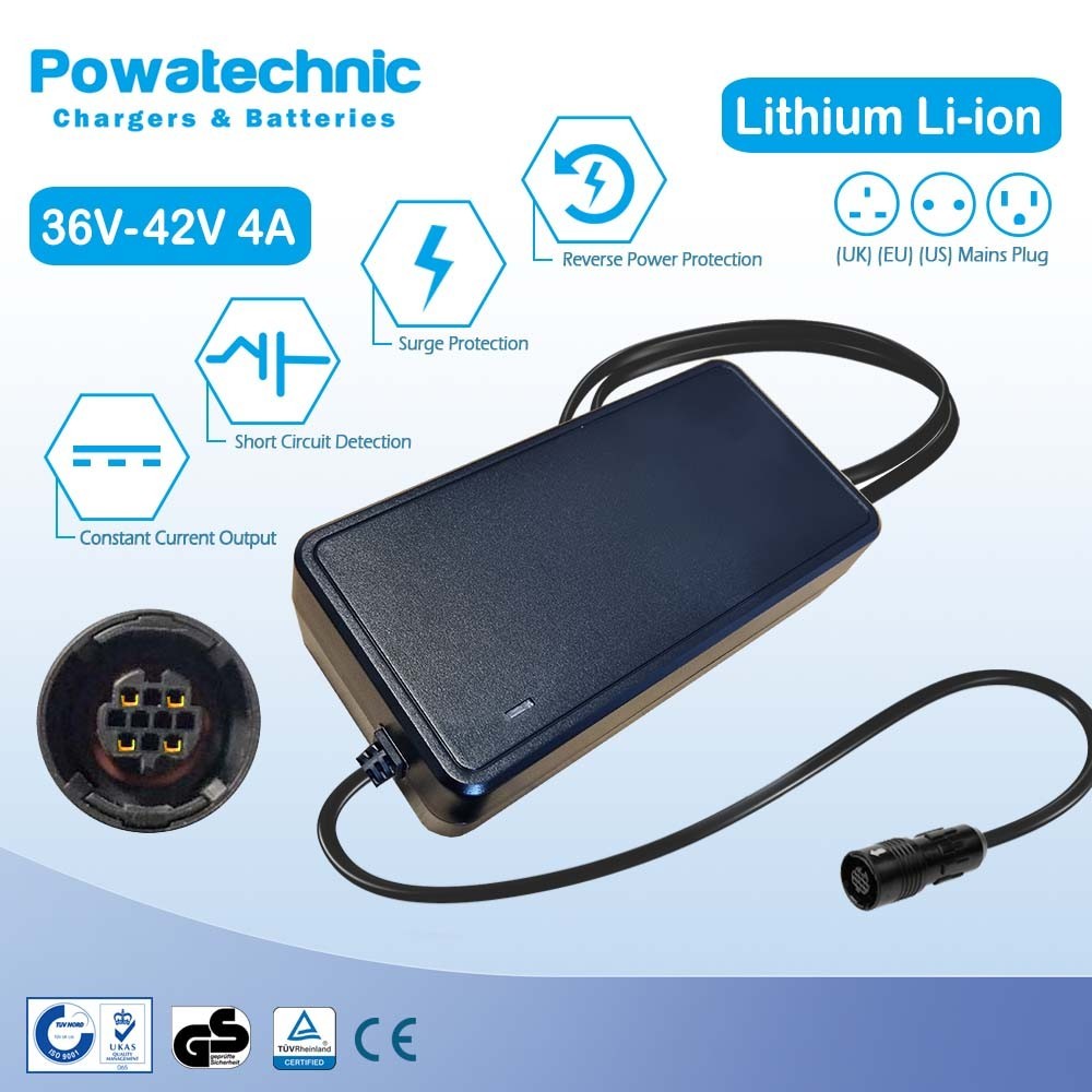 42V 4A HRS 4 pin Charger for 36V Haibike Sduro ebike – Yamaha PW drive system