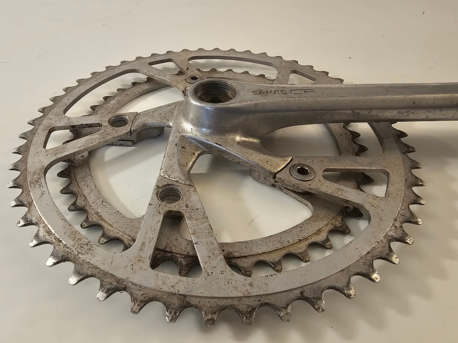 Sakae CR Bicycle Crankset..Double… 52 – 42 Teeth. Bike….170mm…Silver