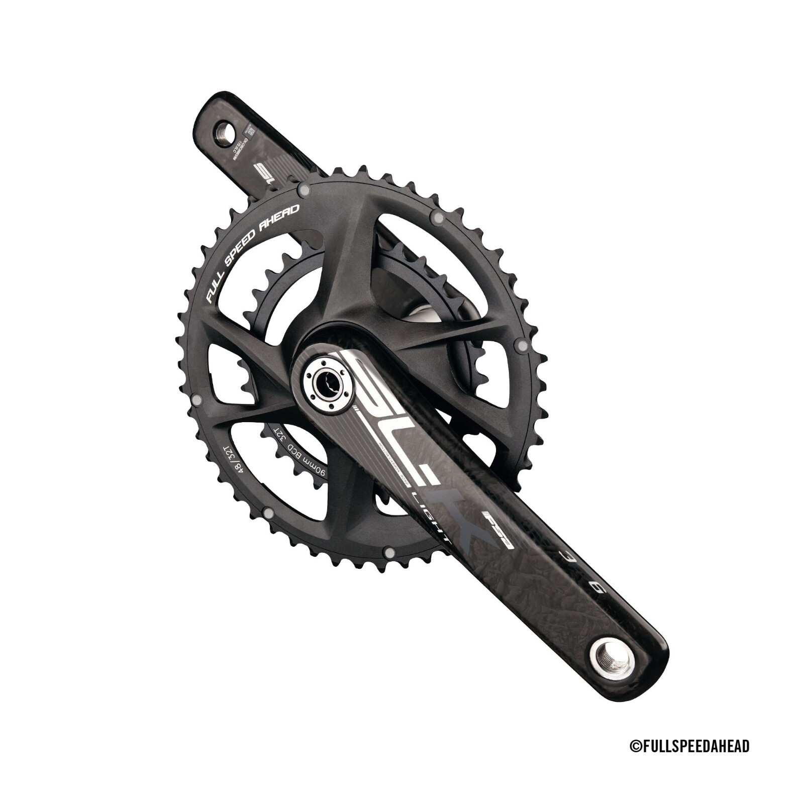 FSA SL-K MODULAR Carbon 2x double CRANKSET Chainset BB386EVO NEW