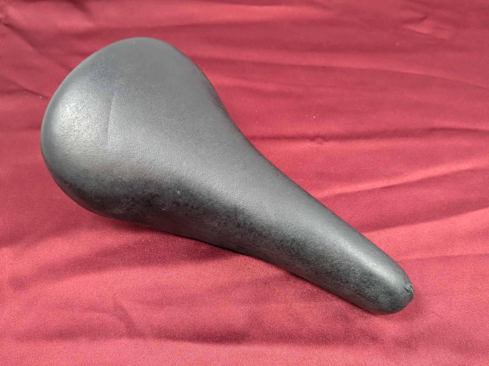 San Marco Leather Bicycle Saddle Italy 27x15cm Vintage Black SA25 CLEAN!