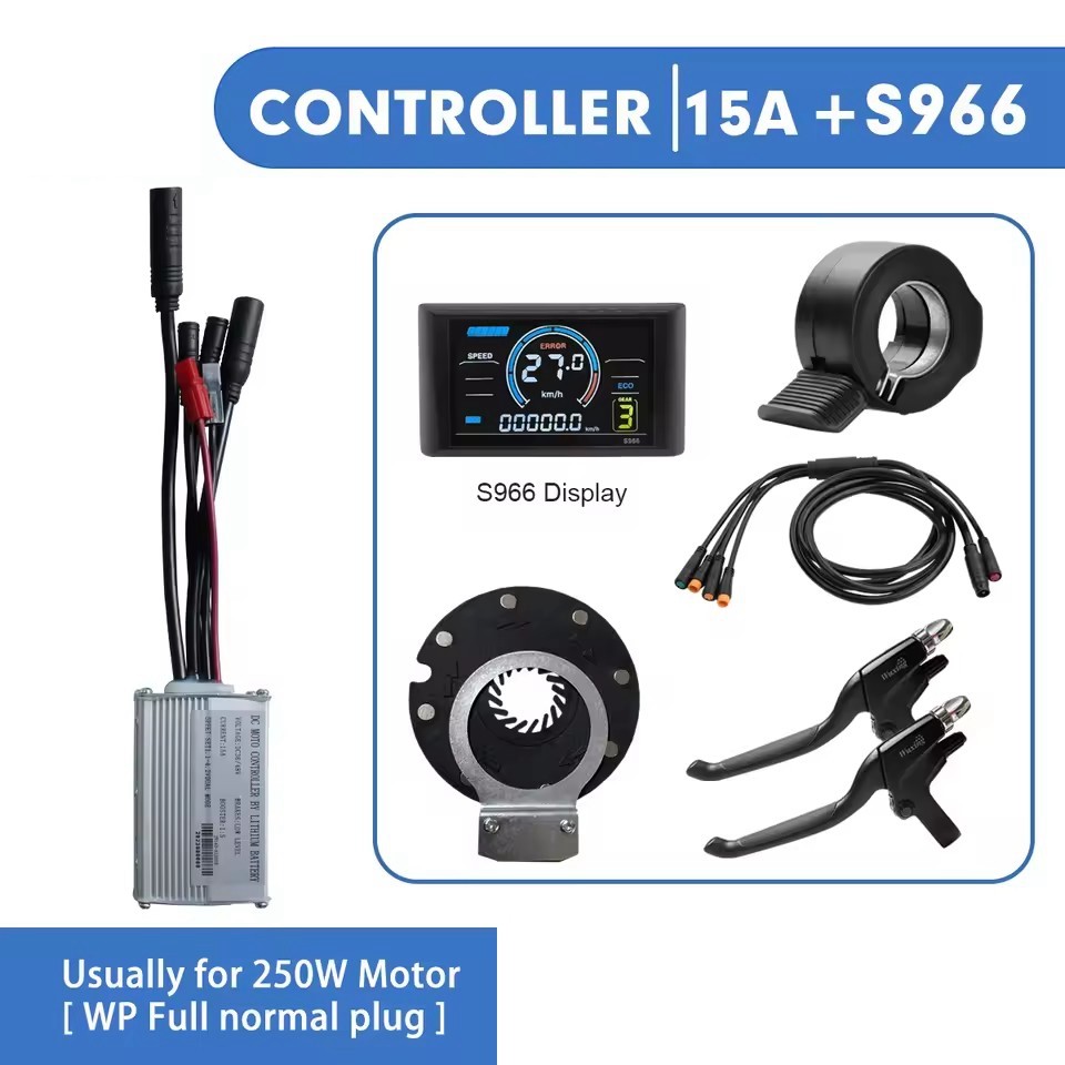 Hub Motor Controller 15A 17A 22A 25A 30A 250W-1000W 36V 48V Display E-Bike Parts