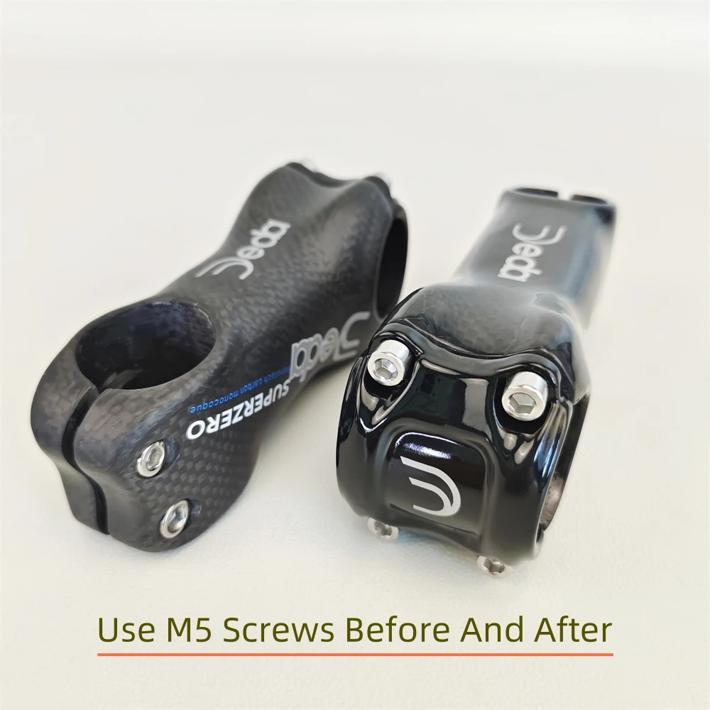 Full Carbon Fiber Mountain Road Bike Stem 31.8*60-120mm 6/17 Degrees Bike Parts