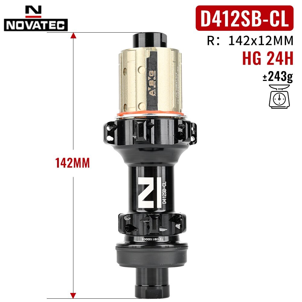 Novatec D411/D412SB Road Center Lock Disc Brake Bike Hubs For Shimano 8/9/10/11S