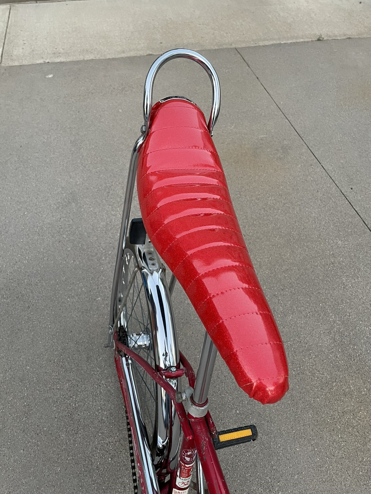 Bicycle Banana Seat Glitter Vinyl Covers Custom Schwinn Stingray Low Rider