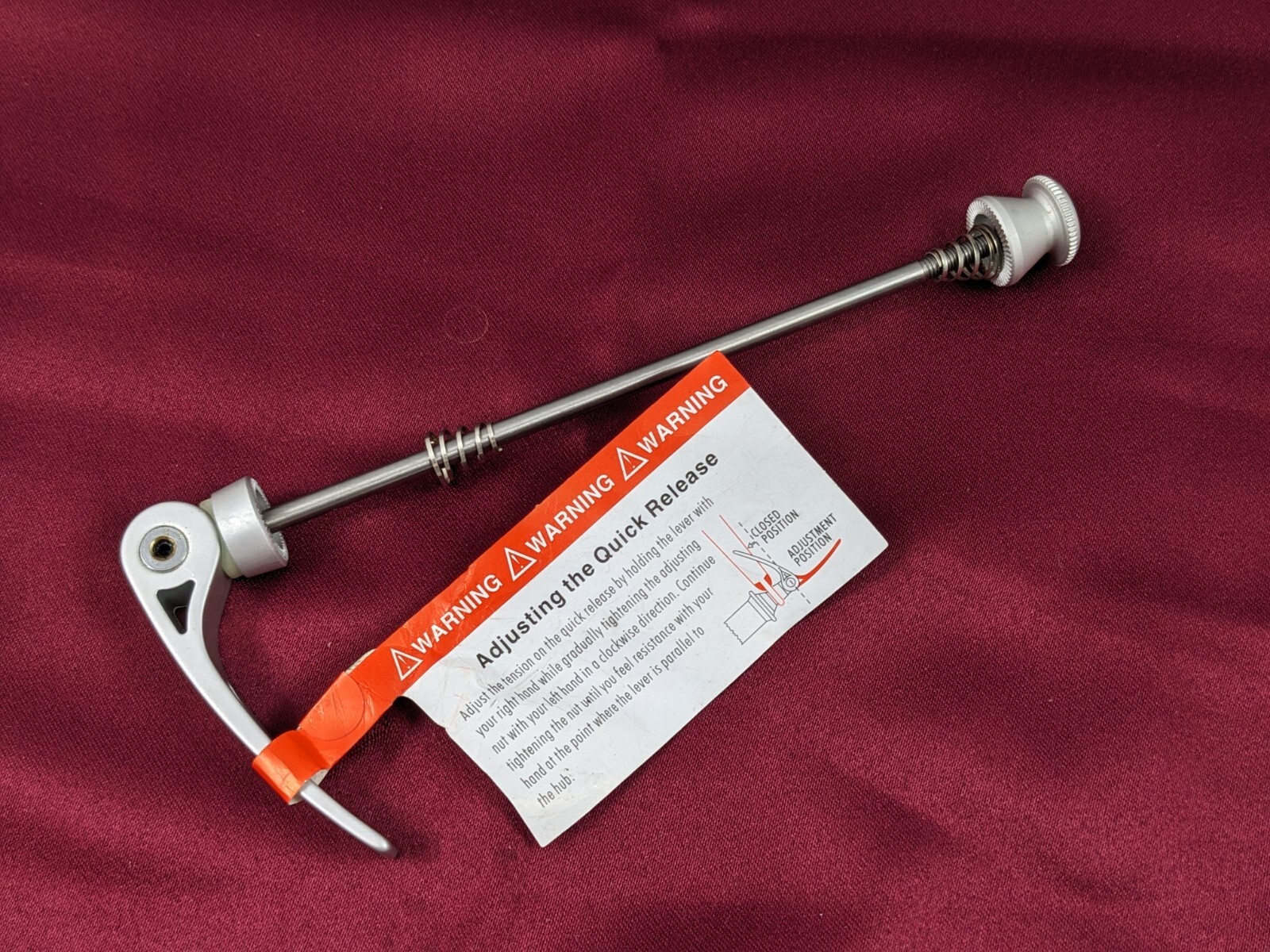 Vintage Ritchey WCS REAR Skewer QR Titanium Silver 47g 135mm NOS Q6