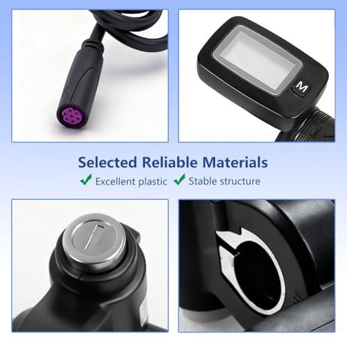 Throttle for Tuttio Soleil 01 Electric Dirt Bike, 48V LCD Display with M Key