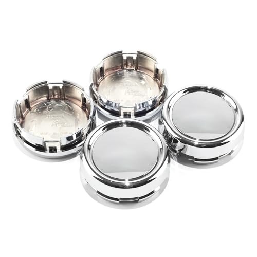 4PCS 79mm(3.11in) Chrome Wheel Outer 79MM 3.11″ . Inner 73MM 2.87″ Silver