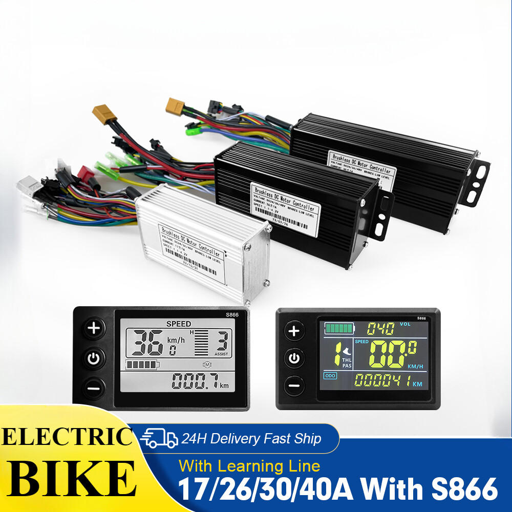 Ebike Sinawave Controller 36V/48V 17/26/30/40A with LCD DIsplay Conversion Parts