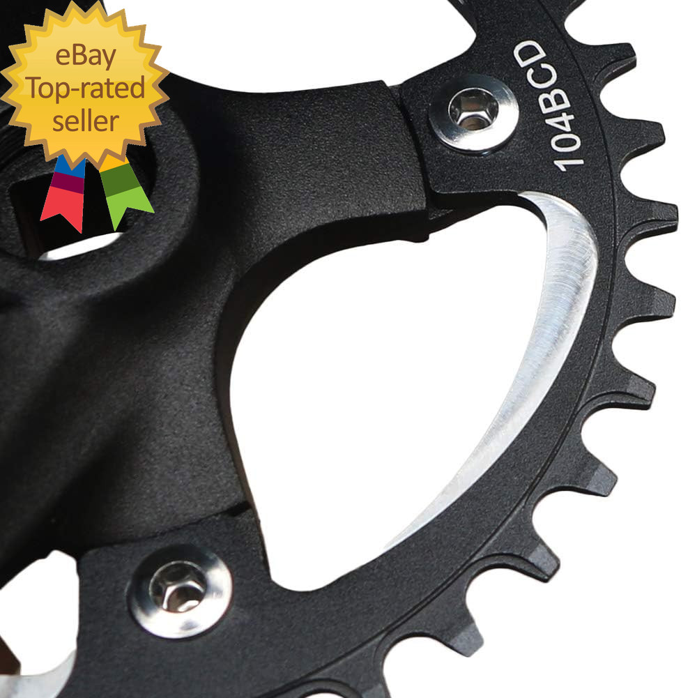 MTB Crank Arm Set 104 BCD Square Taper Mountain Bike Crankset 152Mm 165Mm 170Mm
