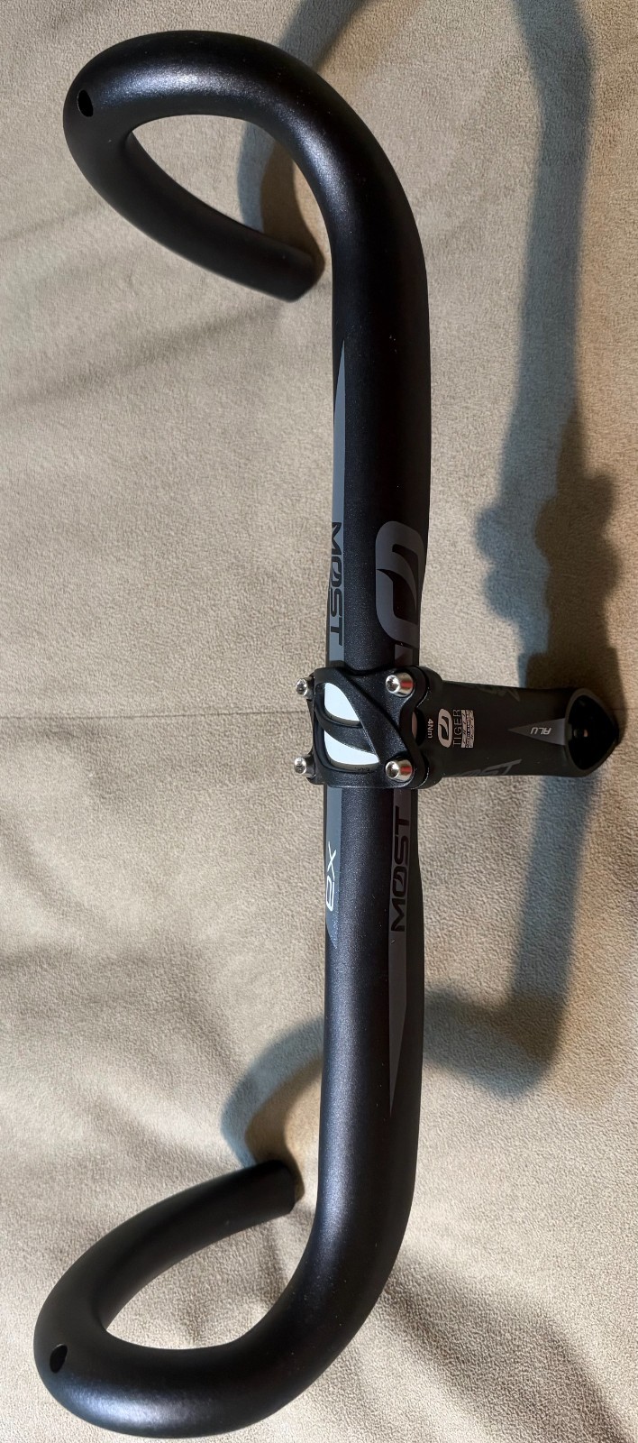 MOST Aero Handlebars (40 cm & 44cm) and MOST stem 100 ALU (Aluminum) Pinarello