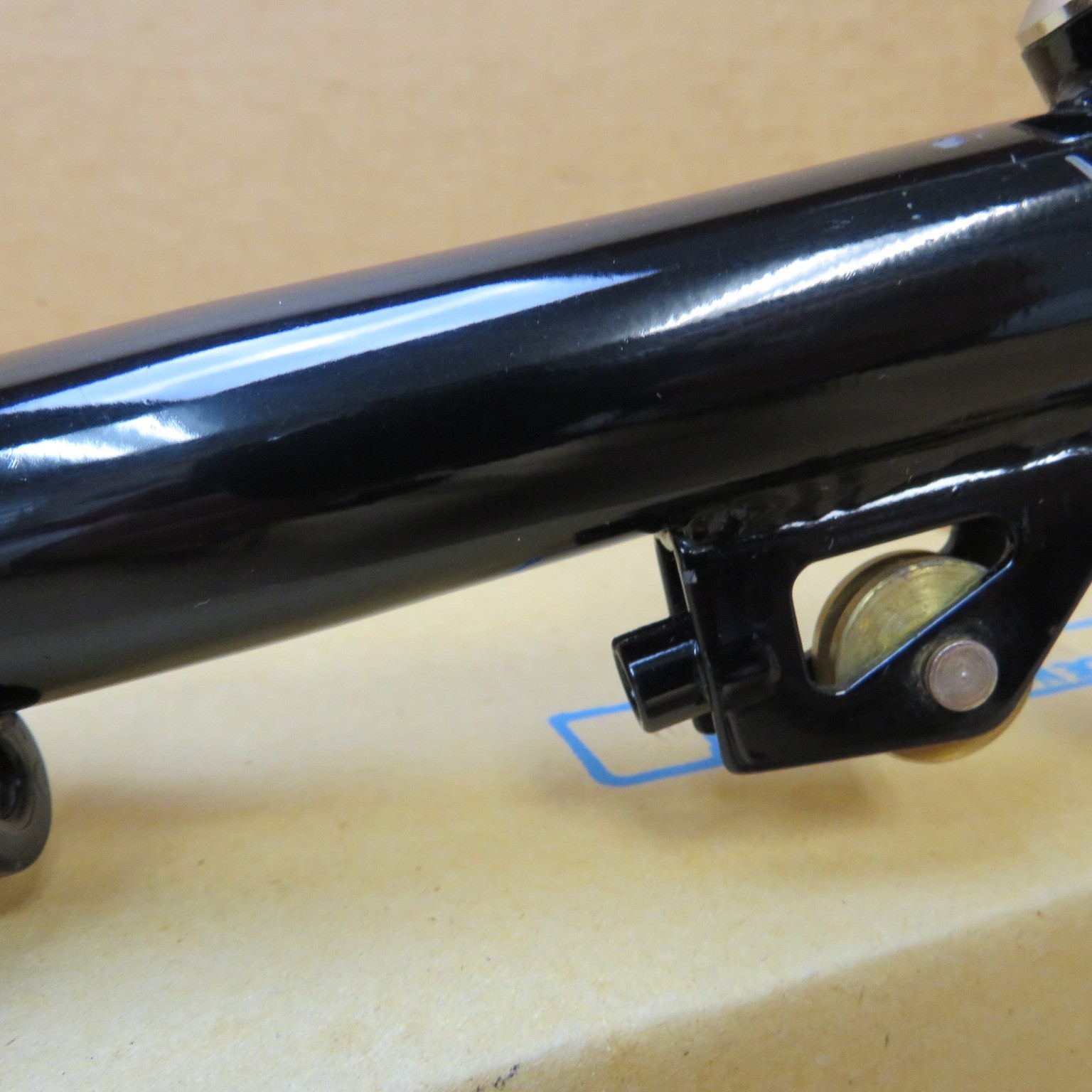 New-Old-Stock 3T Roller Guide Stem…Chromoly Steel Tubing w/Black Enamel Finish
