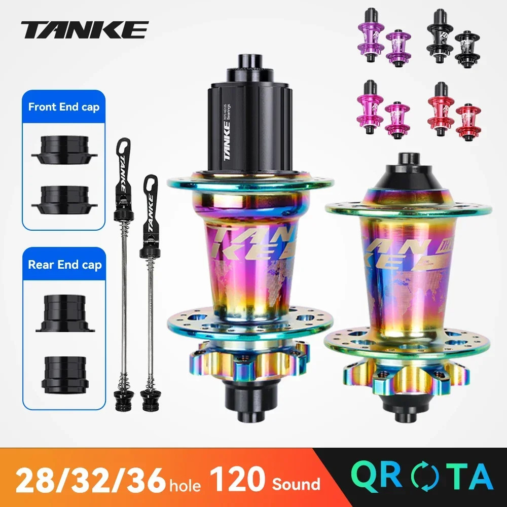 120 Click Hub 6 Bearing MTB Hub Front Rear 28 32 36 Holes Disc Brake Mountain Bi