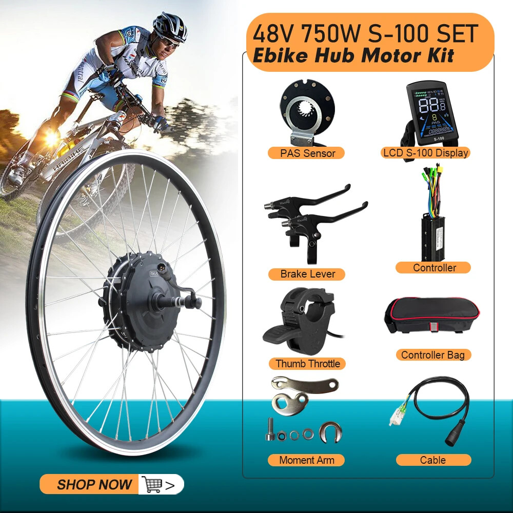 48V 750W MTB E-bike Conversion Kit High Speed Brushless Gear Rear Cassette Motor