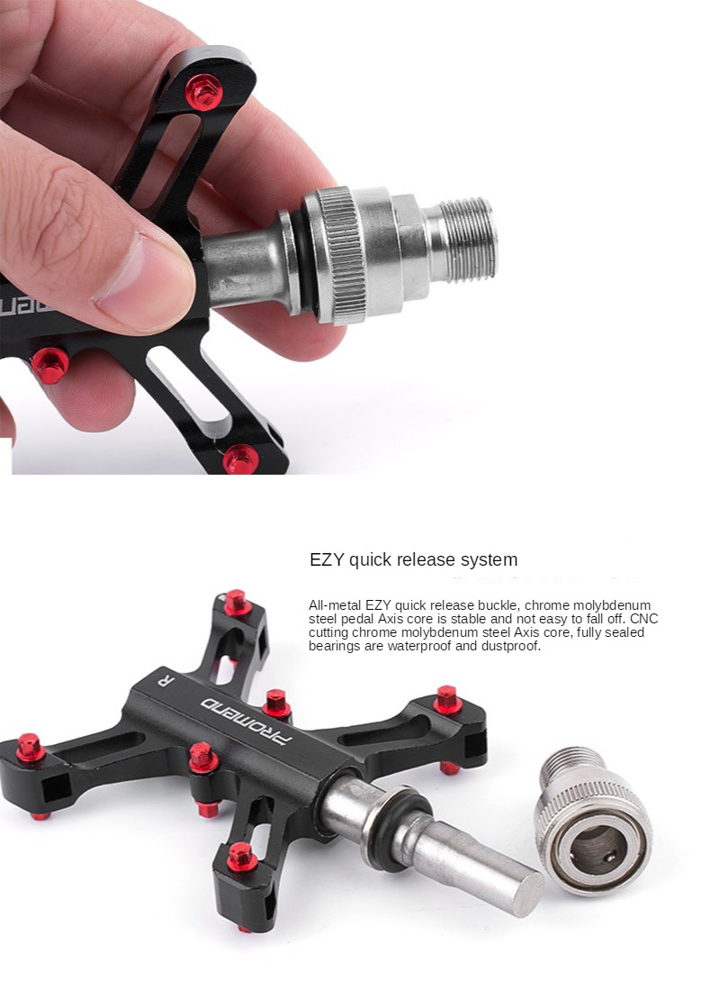 PROMEND 3 Bearings MTB Road Folding Bike Pedal Quick Release Bicycle Pedals