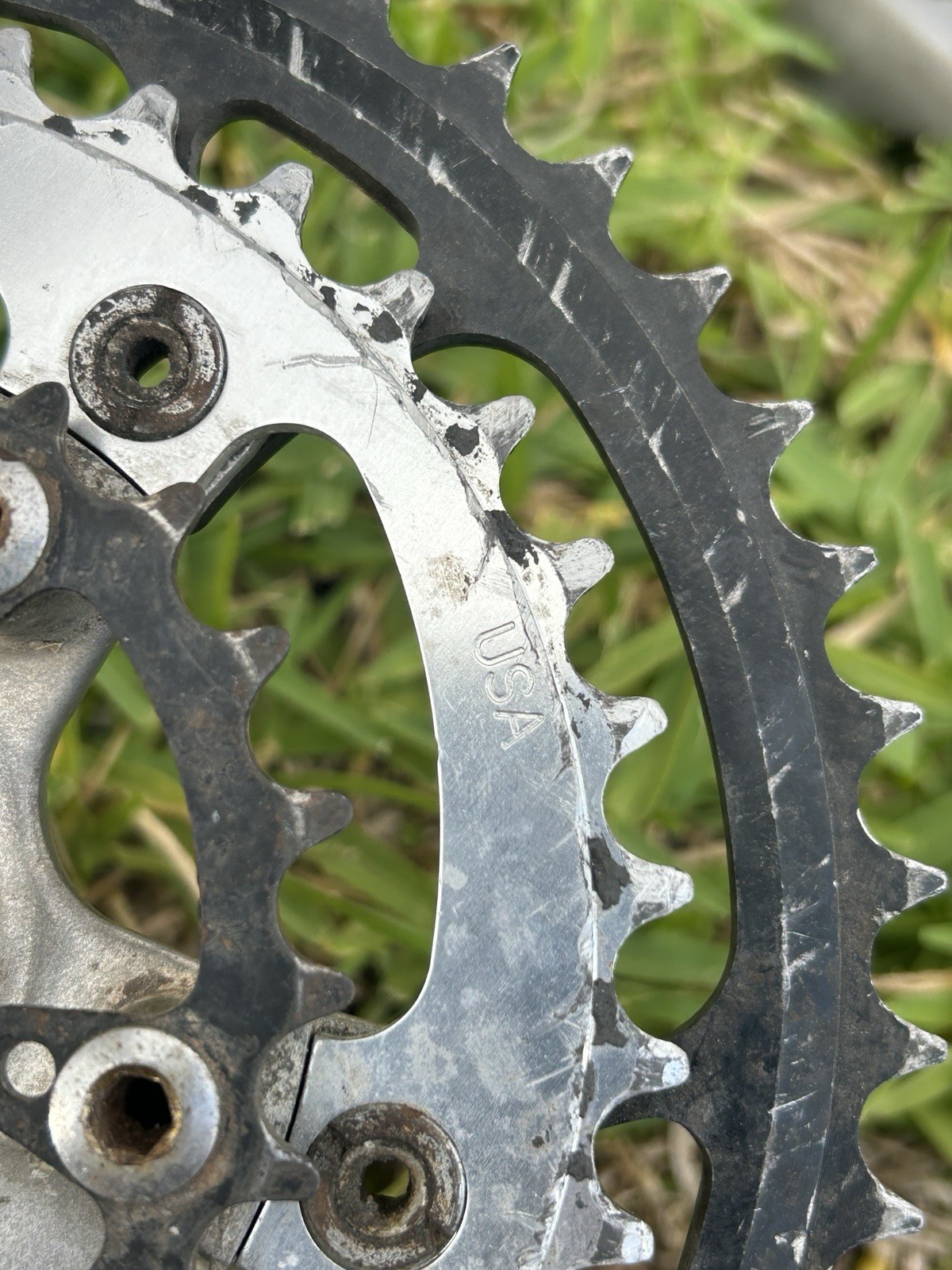 Vintage Shimano Deore DX FC-MT60 Crankset 175mm SG 46/36/24 1980s 90s MTB