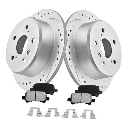 Brake Rotors Kit for Camry 2000-2001 269.2mm – USA Built Models Only Rear