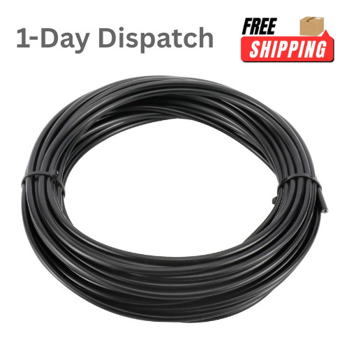 YaeMarine 5mm X 50ft Bicycle Lined Brake Cable Housing Black