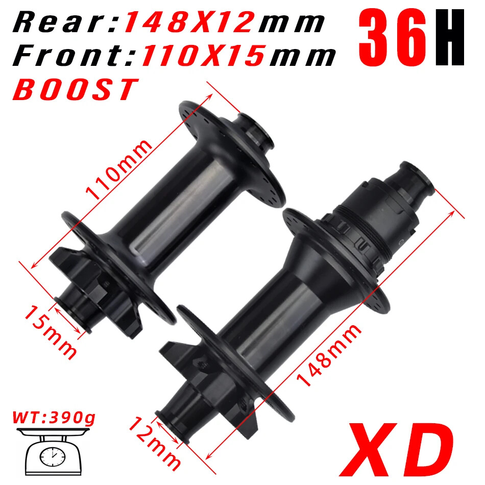 Bicycle Hub 36 Holes HG/XD/MS 141*10mm 148*12mm Structure Mountain Bike Hub