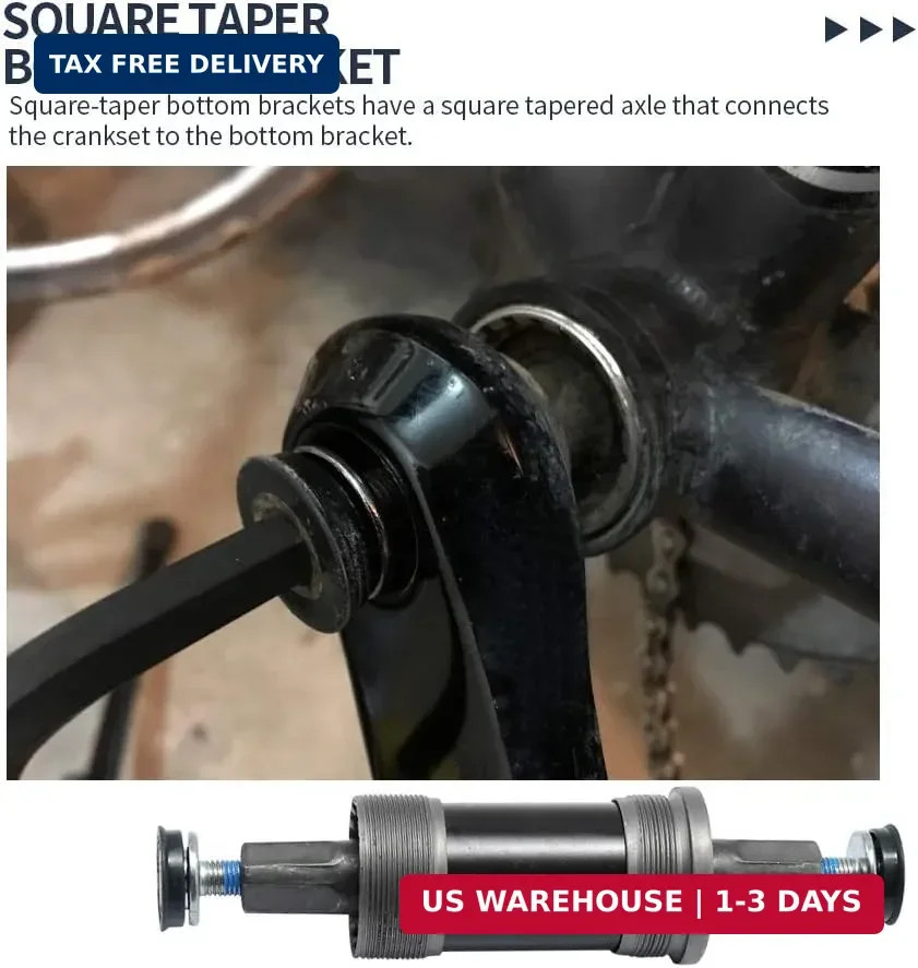 Square Taper JIS Bottom Bracket 68 X123mm for Mountain Bike Replace BB-UN26