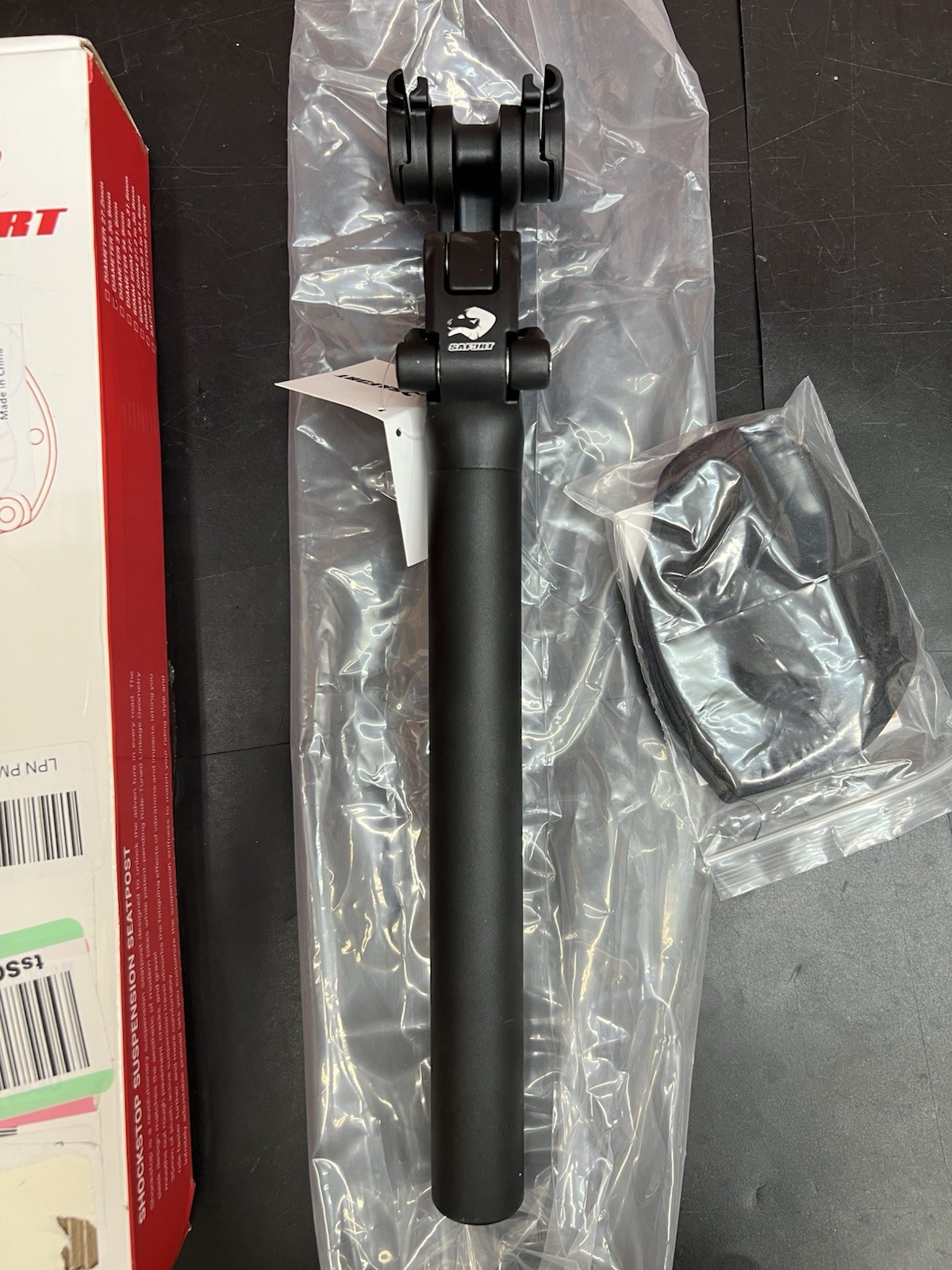 SAFORT SP18 Suspension Seatpost 30.9 x 365mm Aluminum Alloy Black MTB Bike