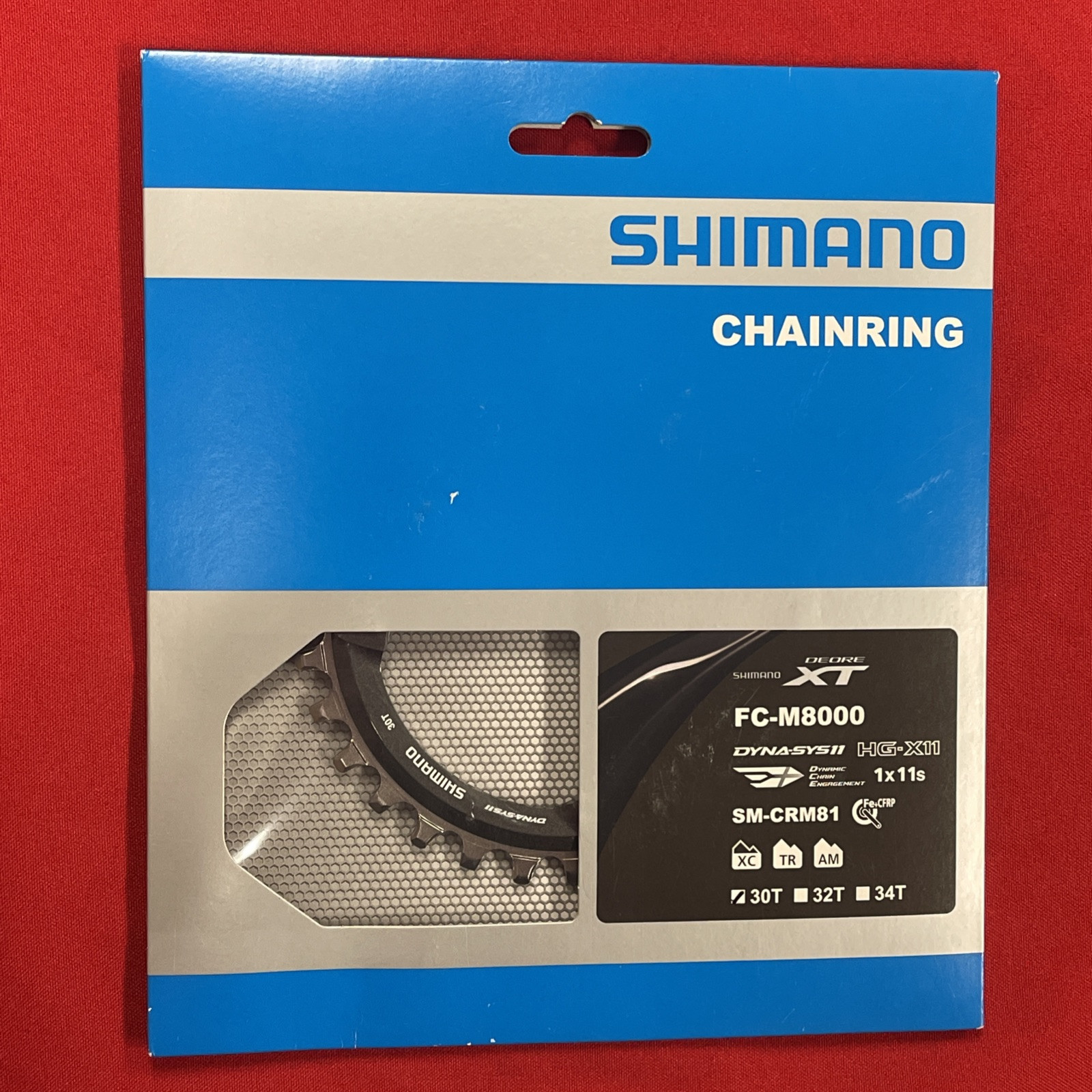 Shimano XT FC-M8000 30t, 96mm, 1×11 Chainring NEW