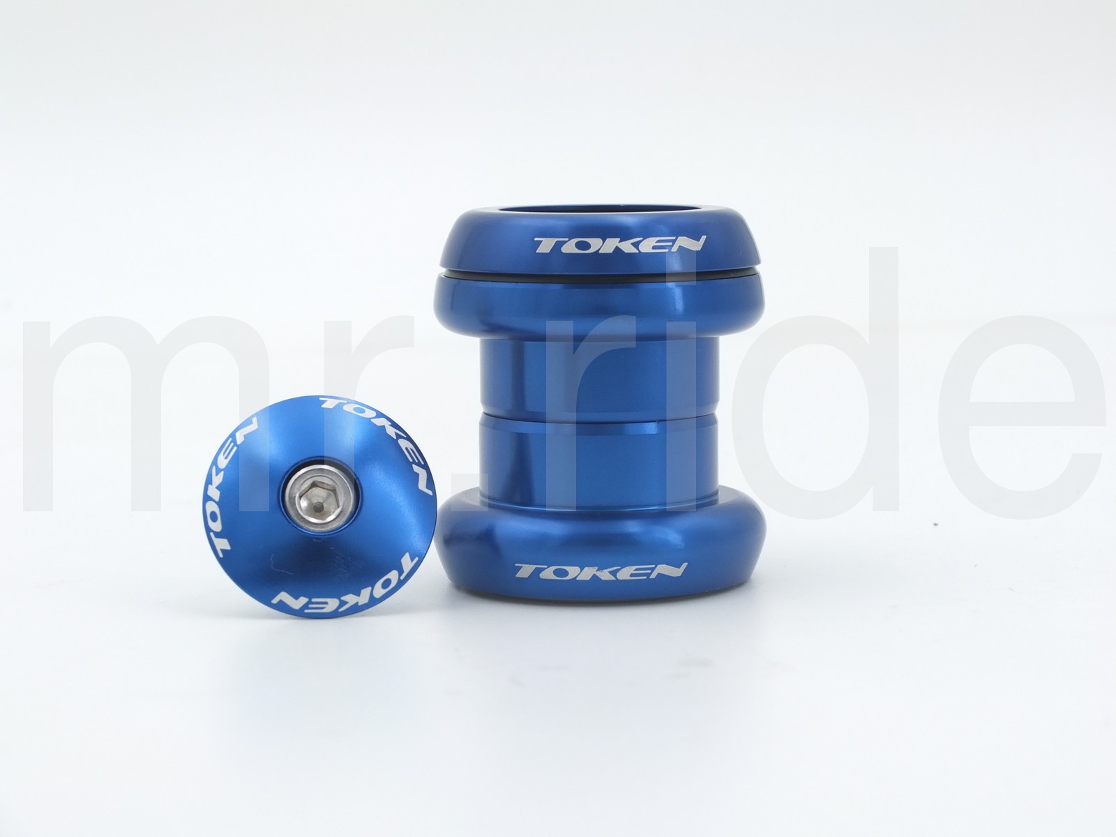 Head set TOKEN «Heggset» TK 060 for 1 1/8″ Blue for integrated + threadless